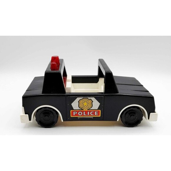 Vintage 1981, Fisher Price Husky Helicopter Police Car & Motorcycle/ 1 Cop - Picture 3 of 15